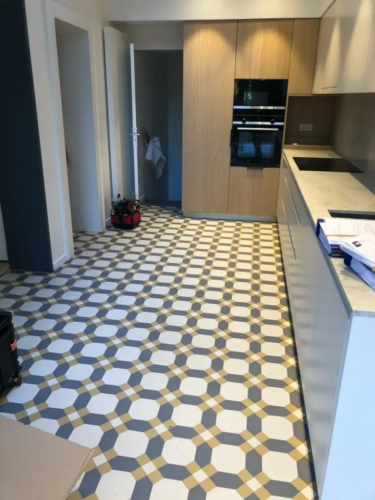 Carreau Winckelmans dans une cuisine